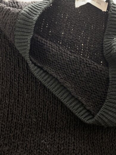 商品画像：COTTON PULLOVER/ニット・セーター(薄手)/0/コットン/BLK/KN005-125 6