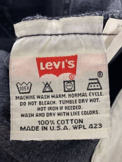 商品画像：90s/ボタン裏511/USA製/ストレートパンツ/34/コットン/BLK/501-0660 6