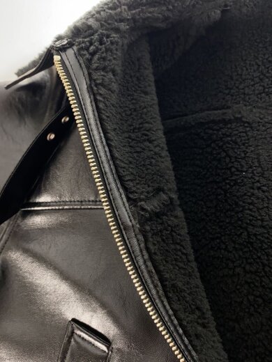 商品画像：ジャケット/M/ポリエステル/BLK/無地/ALSJK5303PBK/ALYSS/コンツアーシアリングレザー 7