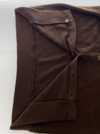 商品画像：アメリカ製/カーディガン(薄手)/L/ウール/KHK/無地/232-167 7