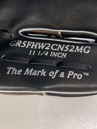 商品画像：GR5FHW2CN52MG 軟式用グローブ/内野手/野球用品/右利き用/BLK/GR5FHW2CN52MG 7