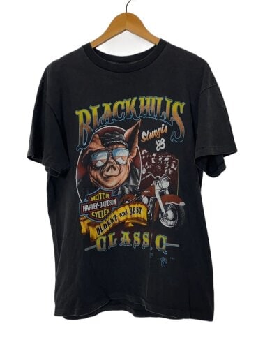 商品画像：80s/3Dエンブレム/豚/イーグルTシャツ/--/コットン/BLK// 1