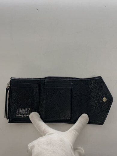 商品画像：3つ折り財布/レザー/BLK/無地/メンズ/S56U10136 4