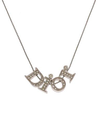 商品画像：diorロゴ/ネックレス/--/SLV/トップ有/レディース// 1