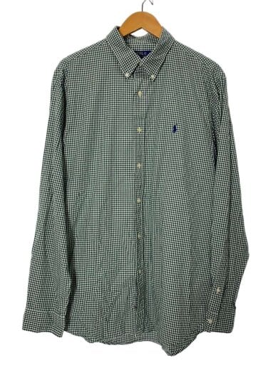 商品画像：長袖シャツ/XL/コットン/BLU/ギンガムCK// 1