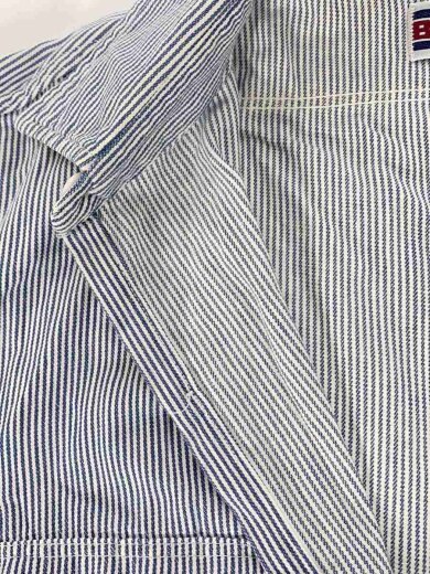 商品画像：80s/ヒッコリーストライプシャツ/長袖シャツ/L/コットン/BLU/ストライプ 6