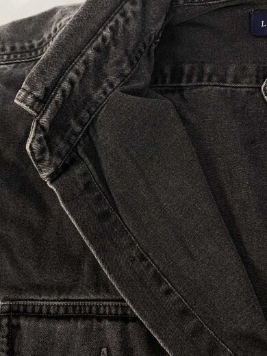 商品画像：長袖シャツ/L/コットン/BLK/無地 6