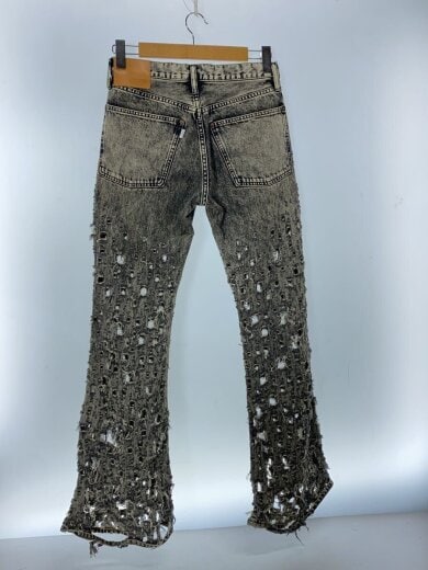 商品画像：Crashed Black Modern Denim Flaボトム/30/コットン/GRY/無地/24410004 2