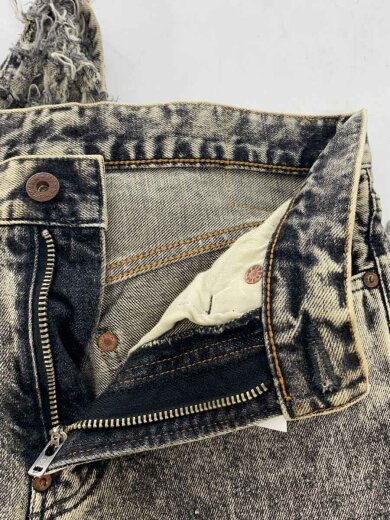 商品画像：Crashed Black Modern Denim Flaボトム/30/コットン/GRY/無地/24410004 3
