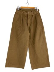 25SS/E.Wide Chino TRS/コットン/キャメル/2502-7003-60-322