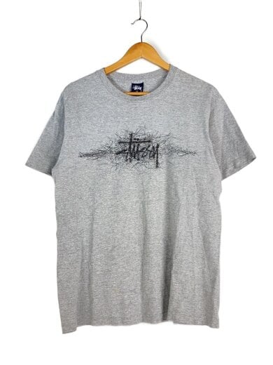 商品画像：半袖Tシャツ/M/コットン/グレー/プリント/90s 1