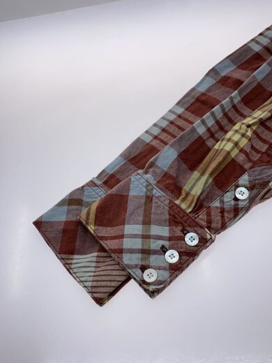 商品画像：長袖シャツ/2/リネン/BRW/チェック/0112105011022 6