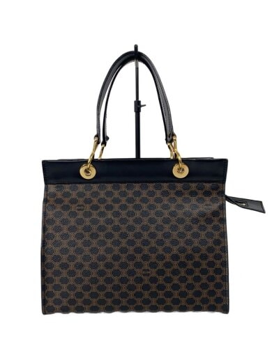 商品画像：ハンドバッグ/PVC/ブラウン/総柄/マカダム柄// 1