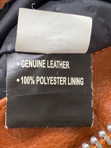 商品画像：レザージャケット・ブルゾン/50/ポリエステル/BRW/無地 4