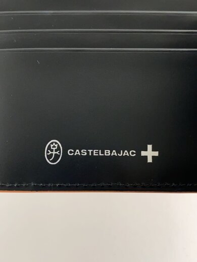画像：CASTELBAJACOUPLA/2つ折り財布/レザー/オレンジ/無地/メンズ/0546223