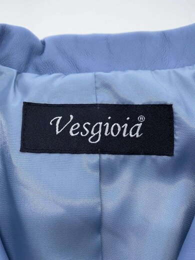 商品画像：シングルライダースジャケット/M/羊革/BLU/無地 3