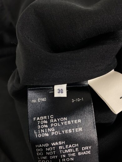 商品画像：カールマイヤーティアードワンピース/38/レーヨン/ブラック/無地/21-040-900-4050-2-0// 4