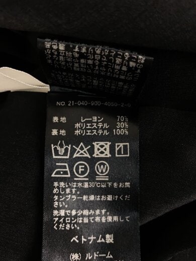 商品画像：カールマイヤーティアードワンピース/38/レーヨン/ブラック/無地/21-040-900-4050-2-0// 5