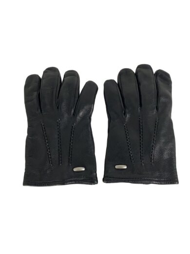 商品画像：24AW/HIS GLOVES/レザー/ブラック/無地/メンズ 1