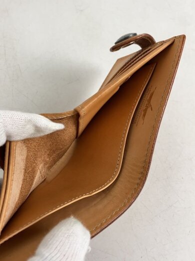 商品画像：2つ折り財布/レザー/キャメル/メンズ 6