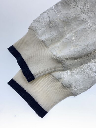 商品画像：レース切替ニットワンピース/36/レーヨン/WHT/0321139065// 6