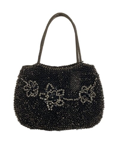 商品画像：ハンドバッグ/ワイヤーバッグ/ブラック 1