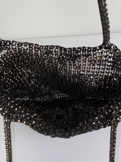 商品画像：ハンドバッグ/ワイヤーバッグ/ブラック 5