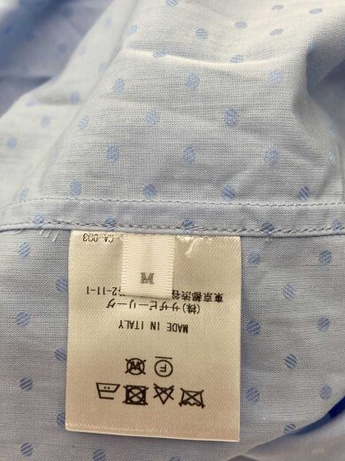 商品画像：ドットオープンカラーシャツ/半袖シャツ/M/コットン/BLU/ドット/2720700059/? NULL ? 4