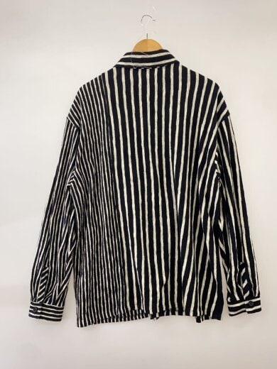 商品画像：長袖シャツ/M/コットン/BLK/ストライプ// 2