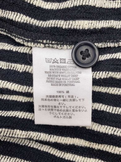 商品画像：長袖シャツ/M/コットン/BLK/ストライプ// 4