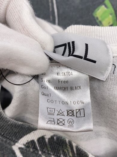 商品画像：Tシャツ/FREE/コットン/BLK// 4
