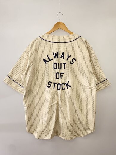 商品画像：半袖シャツ/XL/コットン/BEG/ストライプ// 2