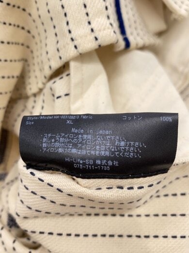 商品画像：半袖シャツ/XL/コットン/BEG/ストライプ// 4