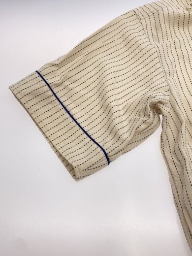 商品画像：半袖シャツ/XL/コットン/BEG/ストライプ// 5