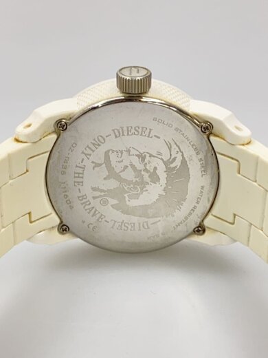 商品画像：クォーツ腕時計/アナログ/ラバー/WHT/WHT/SS/dz-1436 3