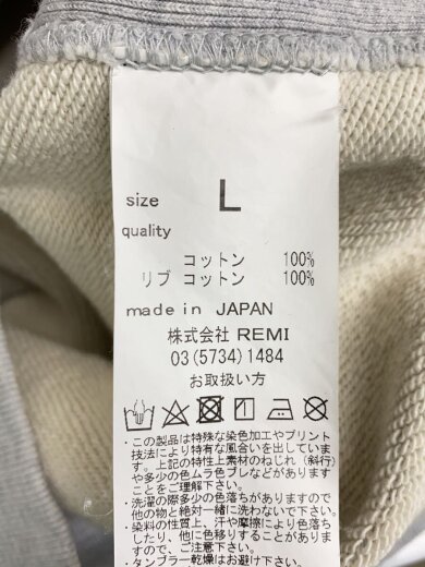 商品画像：パーカー/L/コットン/GRY 4