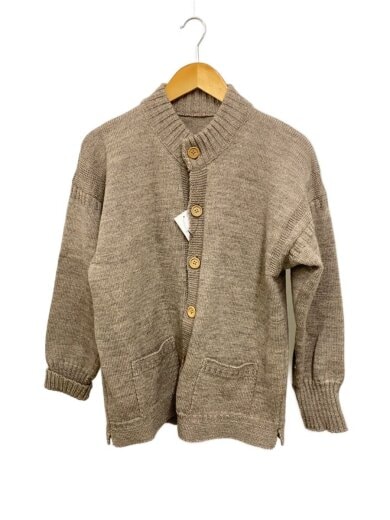 商品画像：カーディガン(厚手)/40/ウール/BEG/無地 1