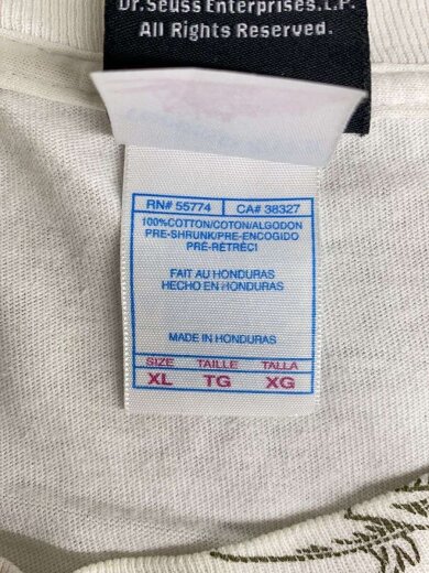 商品画像：Tシャツ/XL/コットン/WHT/総柄 4