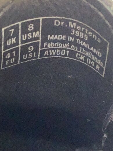 商品画像：シューズ/UK8/BLK// 5