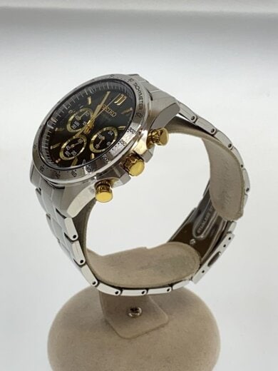 商品画像：クォーツ腕時計/アナログ/ステンレス/BLK/SLV/SS/8T63-00D0 2