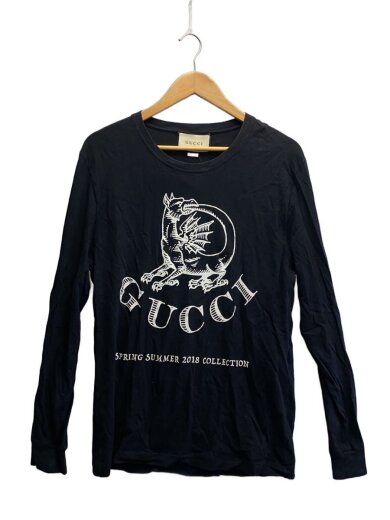 画像：GUCCI7分袖カットソー/--/コットン/BLK//1
