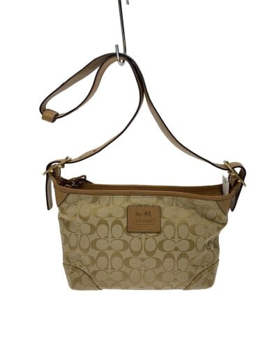 商品画像：ショルダーバッグ_シグネチャー_ベージュ/レザー/BEG/総柄 1