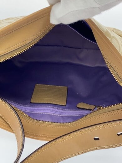 商品画像：ショルダーバッグ_シグネチャー_ベージュ/レザー/BEG/総柄 6