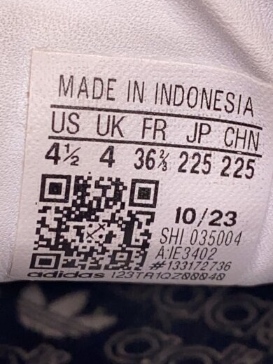 商品画像：ローカットスニーカー/22.5cm/BLK/IE3402 5