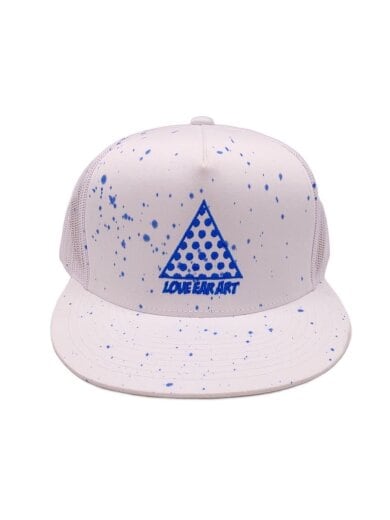 商品画像：メッシュキャップ/--/WHT/総柄/メンズ/love ear art 1