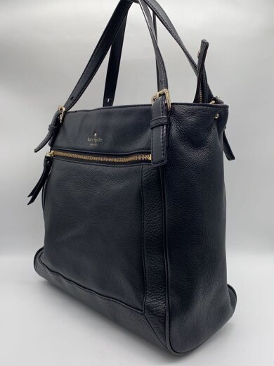 商品画像：トートバッグ/牛革/BLK/無地 2