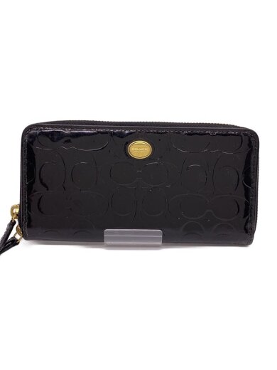 商品画像：長財布/エナメル/BLK/総柄/レディース/F50538 1