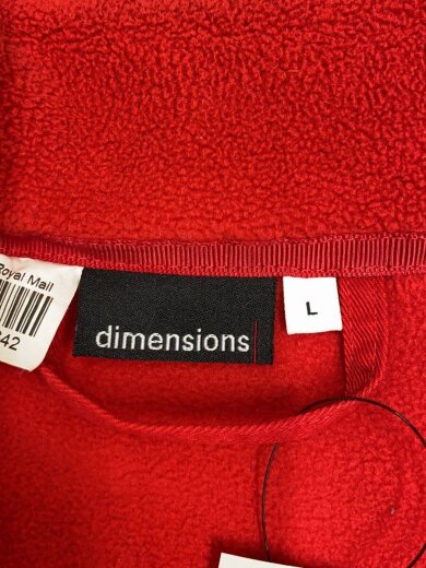 商品画像：フリースジャケット/L/ポリエステル/RED/RYF1 3