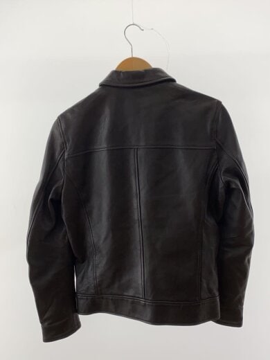 商品画像：レザージャケット・ブルゾン/S/羊革/BRW/無地/BA91LOW002SH// 2