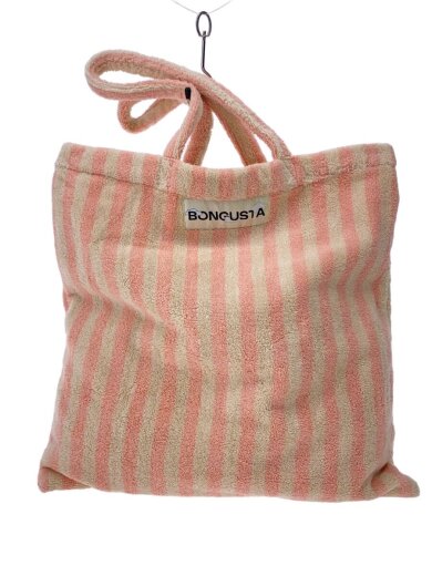 商品画像：BONGUSTA/トートバッグ/--/PNK/ストライプ 1